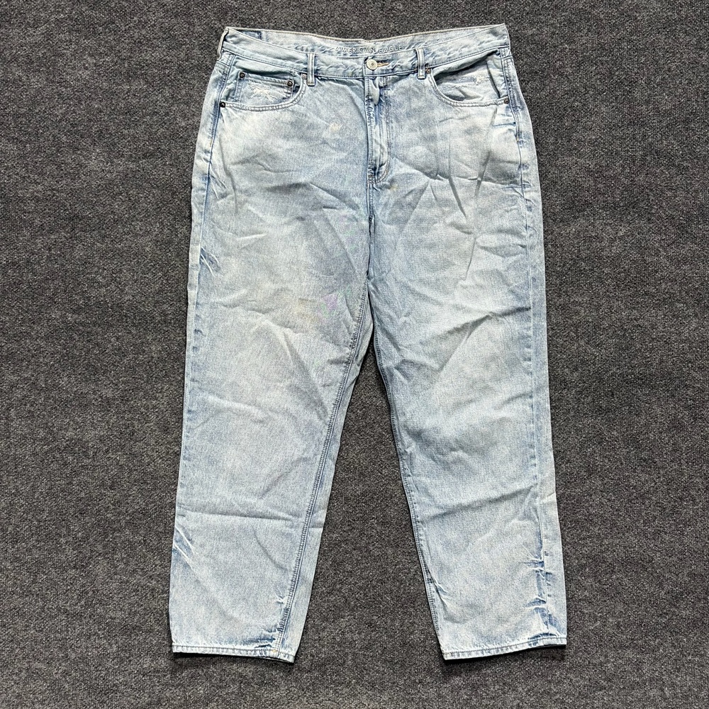 American Eagle Outfitters Jeans Womens 18 Blue High Rise Relaxed Mom Denim